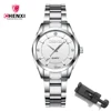 CHENXI Ladies Watch For Women Fashion Silver Clock Stainless Steel Quartz Wrist Watches for Women Waterproof Relogio Feminino 1