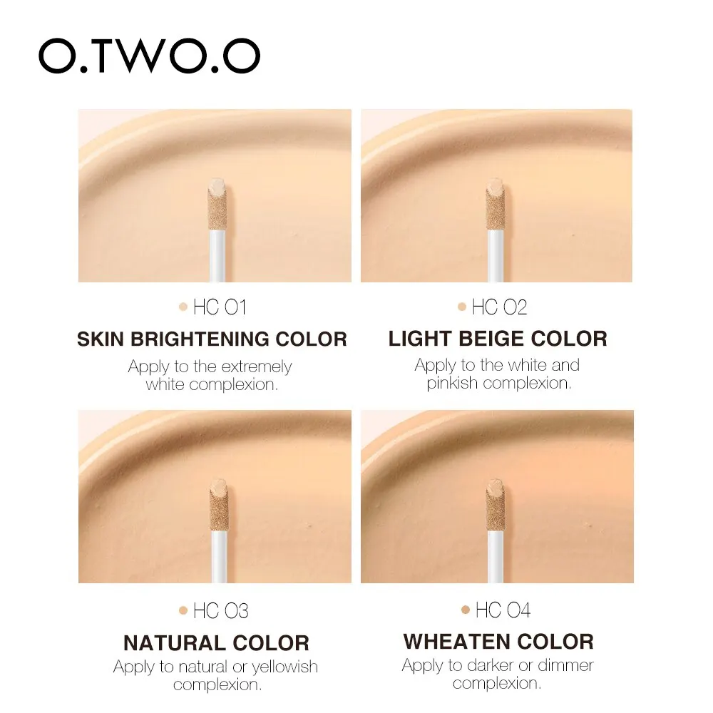 Face Concealer Makeup Matte Dark Circles Corrector Brighten Waterproof High Coverage Base