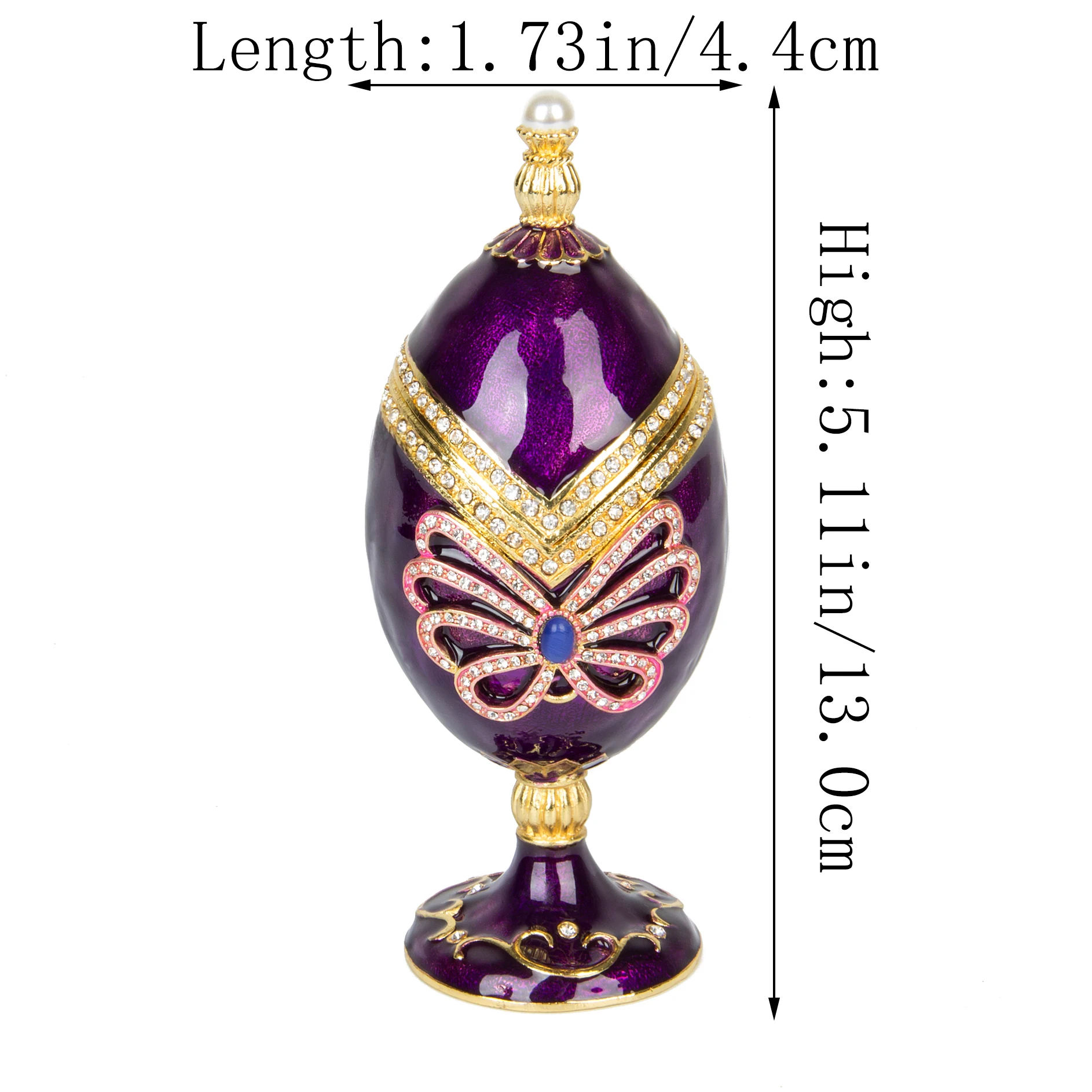 Qifu Bella Viola Faberge Egg Per La Collezione Di Gioielli