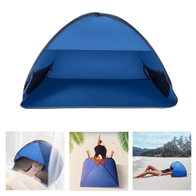 Portable UV-Protective Beach Sunshade Tent with Automatic Opening