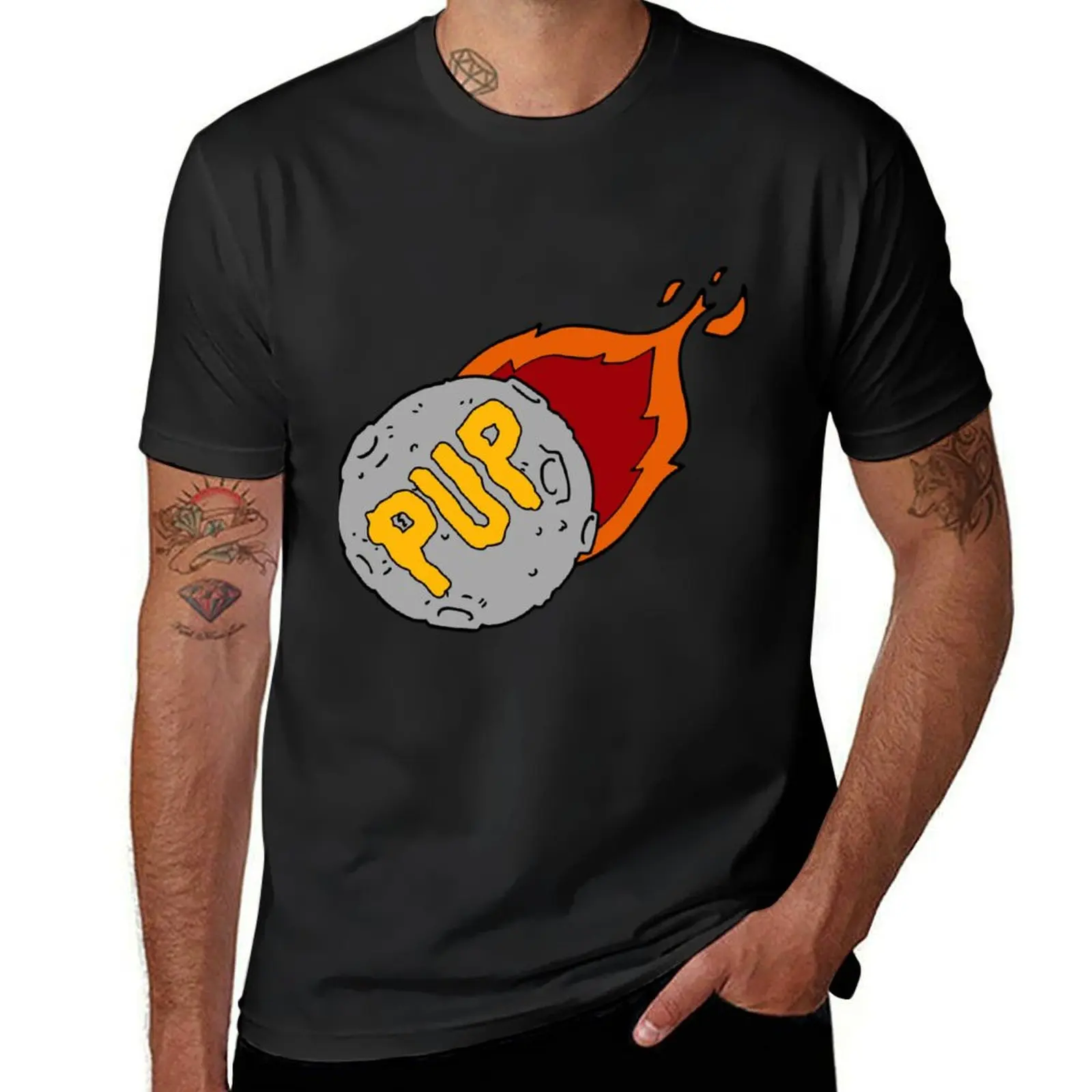 PUP band - Meteoroid logo T-shirt oversizeds korean fashion mens graphic t-shirts pack