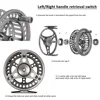 Goture Fly Fishing Reels CNC-machined 3/4 5/6 7/8 9/10 Large Arbor Fly Reel 2+1BB 1:1 WT For Trout Pike Carp Fishing Accessories 6