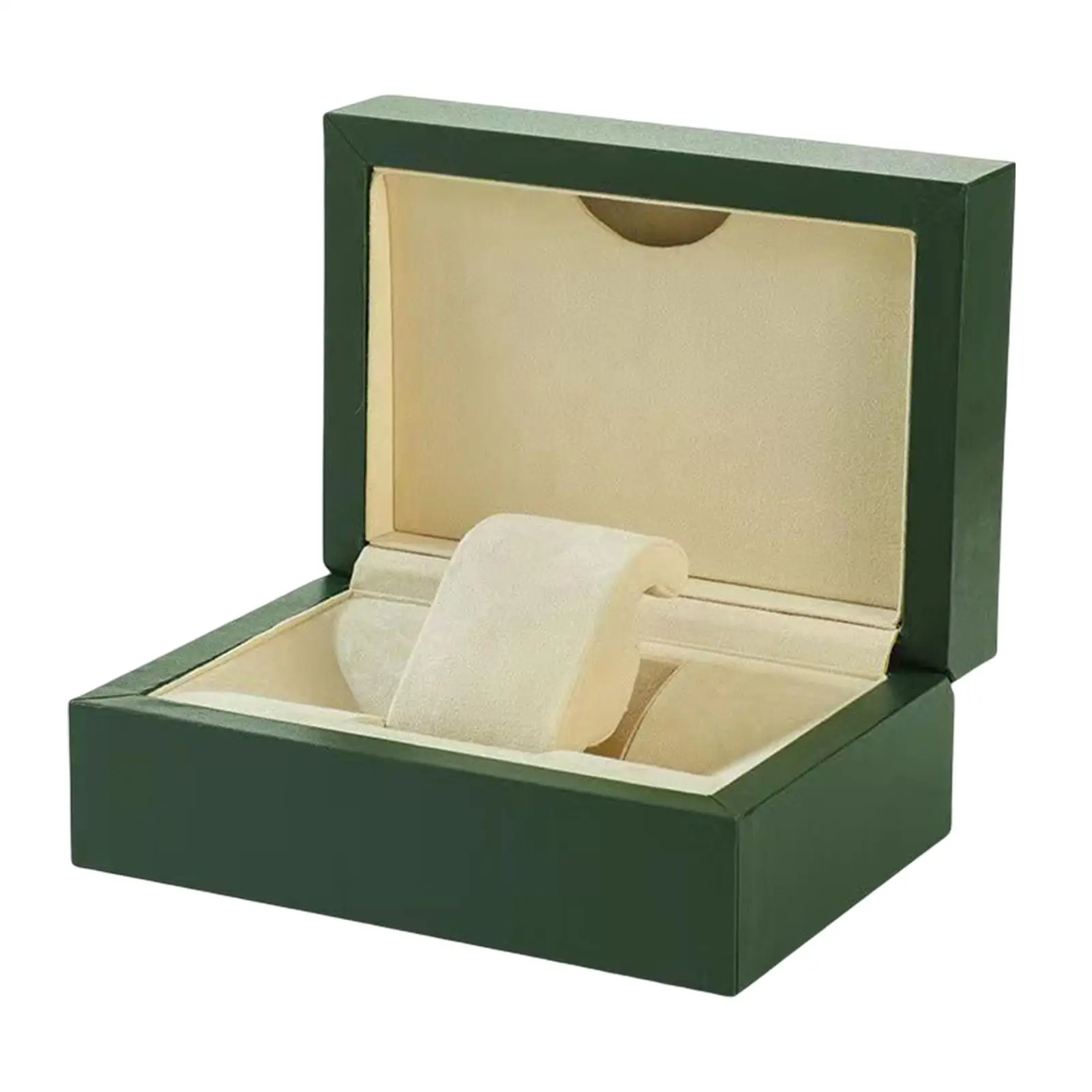 Watch Display Case Wooden Portable Watch Cushion Shop Display Dustproof For Women Men Necklaces watch storage box watch display stand