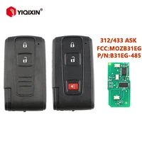 YIQIXIN 2/3 ปุ่มรีโมทกุญแจรถสําหรับ Toyota Prius Hybrid 2004 2005 2006 2007 2008 2009 312/433MHz ถาม FCC: b31EG-485 MOZB31EG