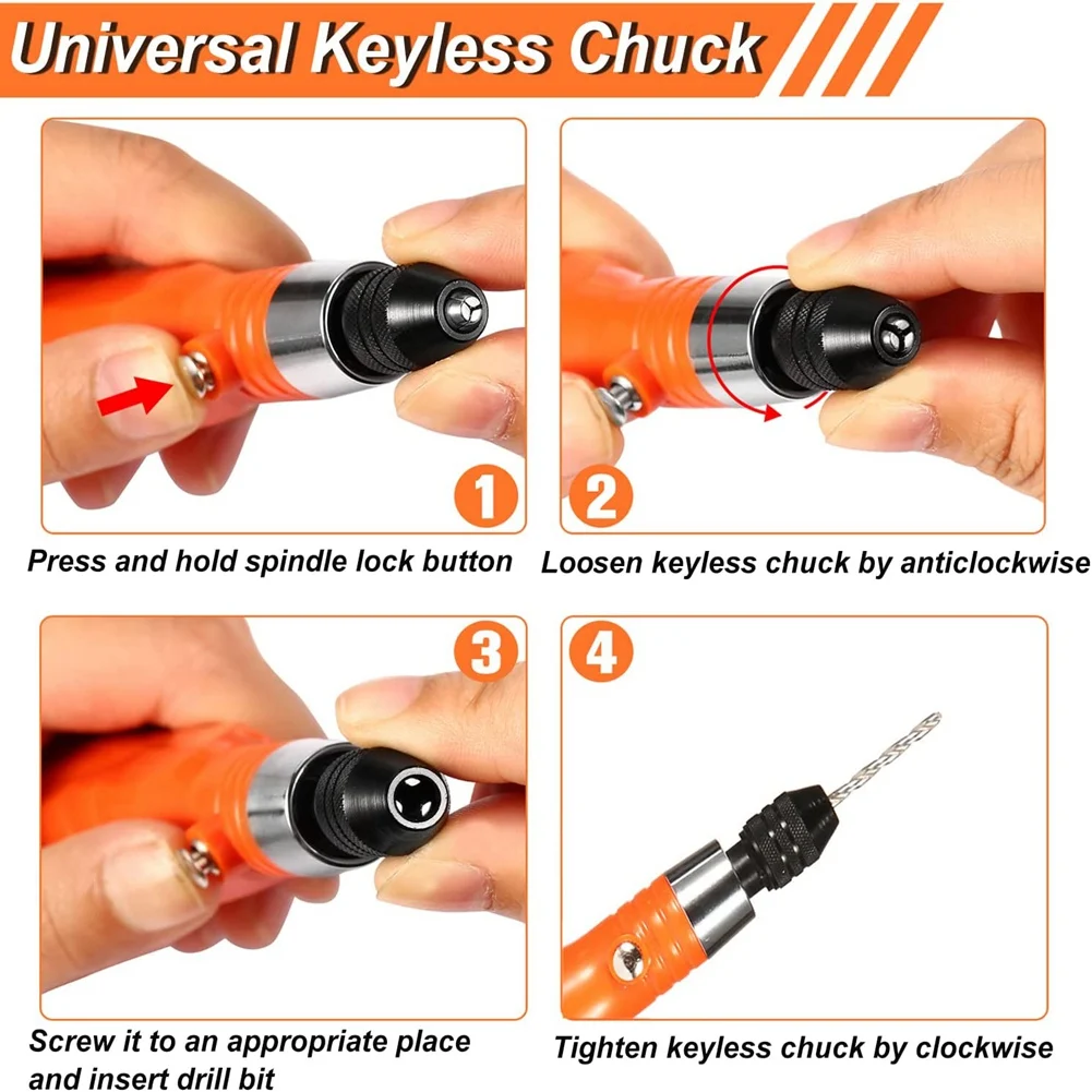 Electric Cordless USB Rechargable Hand Drill Kit for Jewelry Making,Pin Vise Set for Resin Plastic Keychain Polymer Clay 5