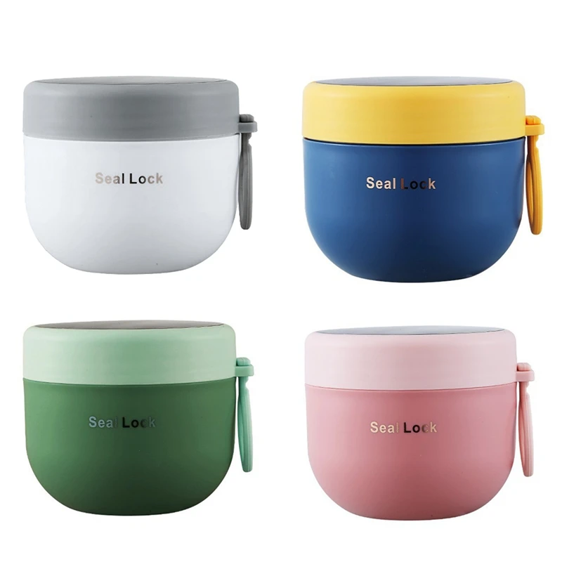 

4 шт., герметичные пластиковые банки для йогурта, 20 унций