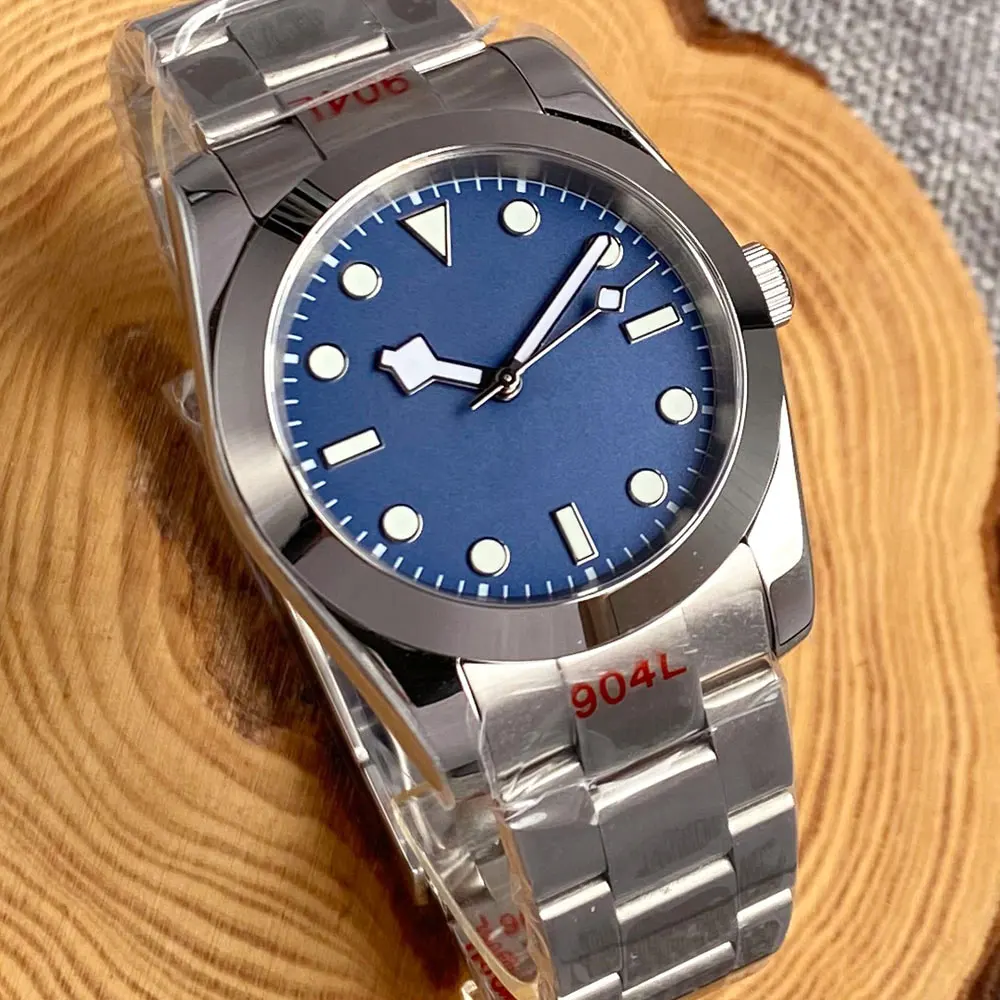 Tandorio 自動巻き時計 36mm 黒文字盤 NH35 新品