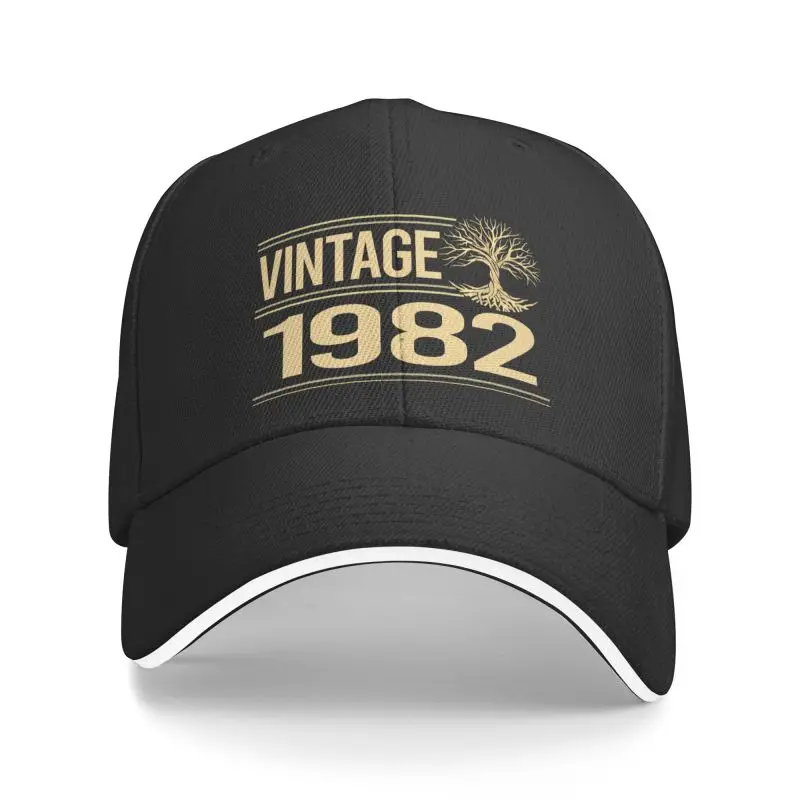 

Personalized Retro Made In 1982 Tree Of Life Baseball Cap for Men Women Adjustable 40th Birthday Years Old Dad Hat Outdoor