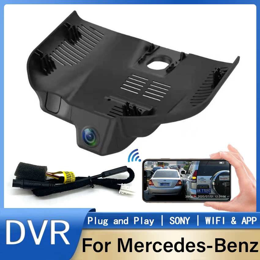 Nuovo! Plug And Play Car Wifi Dvr Videoregistratore Car Front Dash Cam Camera Hd 1080P Per Mercedes-Benz Classe C C200L C260L 2022 2023