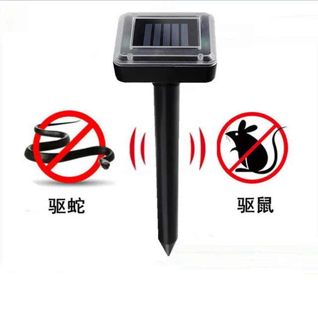 1Db Ultrahangos Napenergia -Állatok Vízálló Riasztó Kültéri Kártevő Rágcsáló Gopher Elrettentő Vole Kígyó Üldöző Csapda Eszköz - Image 6