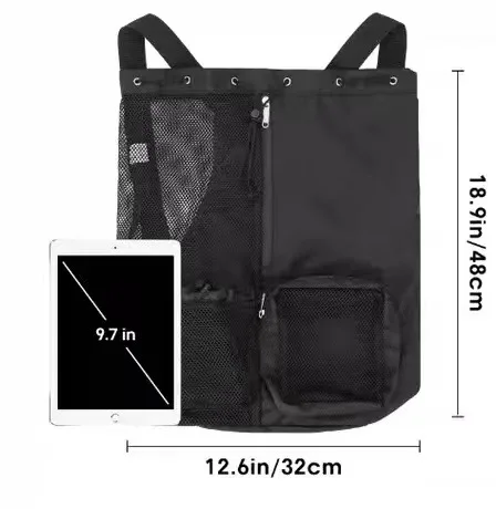 45L Swim Mesh Backpack with Wet Pocket - Leakproof Zip, Fast Dry Ideal for Swimming/Beach/Camping/Gym, Separate Dry&Wet 6