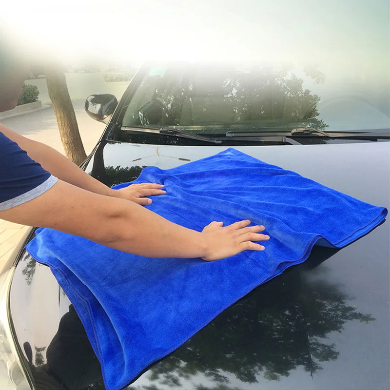 SEAMETAL 160X60CM Microfiber Car Wash Towel Thicken Towels Car Double-Sided Soft Cloth Auto Detailing Care Washing Drying Rags 5