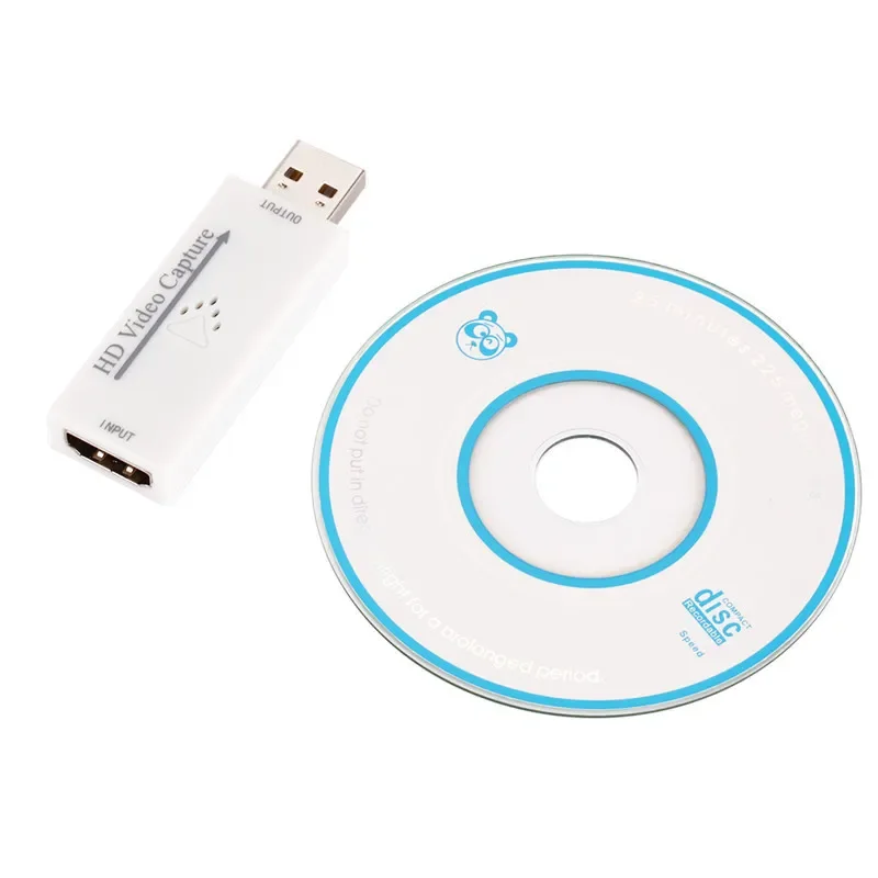 비디오 캡처 카드 USB 2.0 비디오 그래버 레코드 박스, PS4 게임 DVD 캠코더 HD 카메라 녹화 라이브 스트리밍