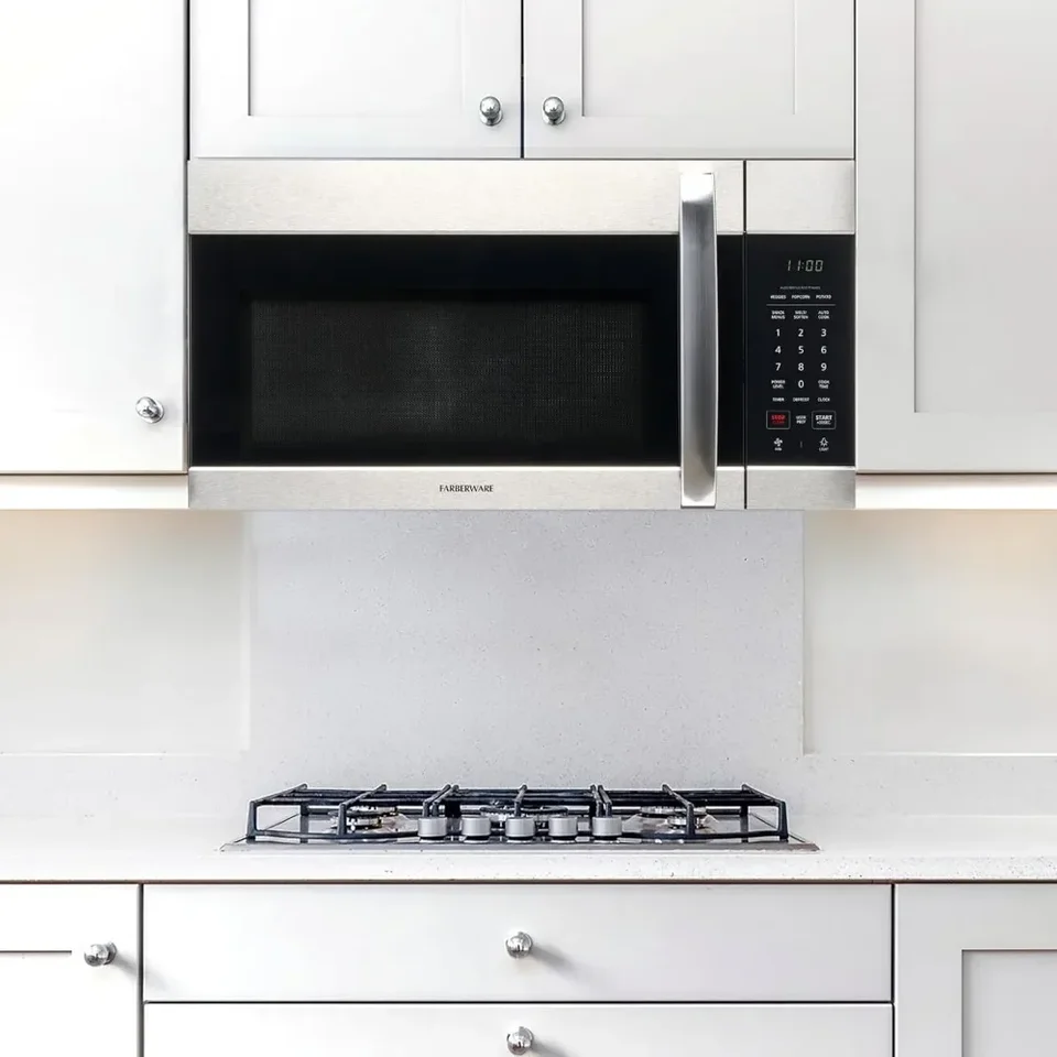 1000W Multi-Stage Cooking Microwave with Child Safety Lock