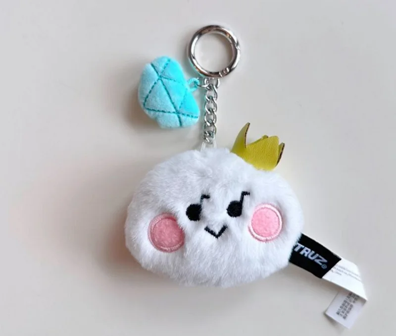 6-8cm TREASURE MINI Plush Doll TRUZ Cartoon Plushies Doll Keyring Haruto DoYoung ASAHI JaeHyuk Keychain Fans Gifts Bag Pendant 3