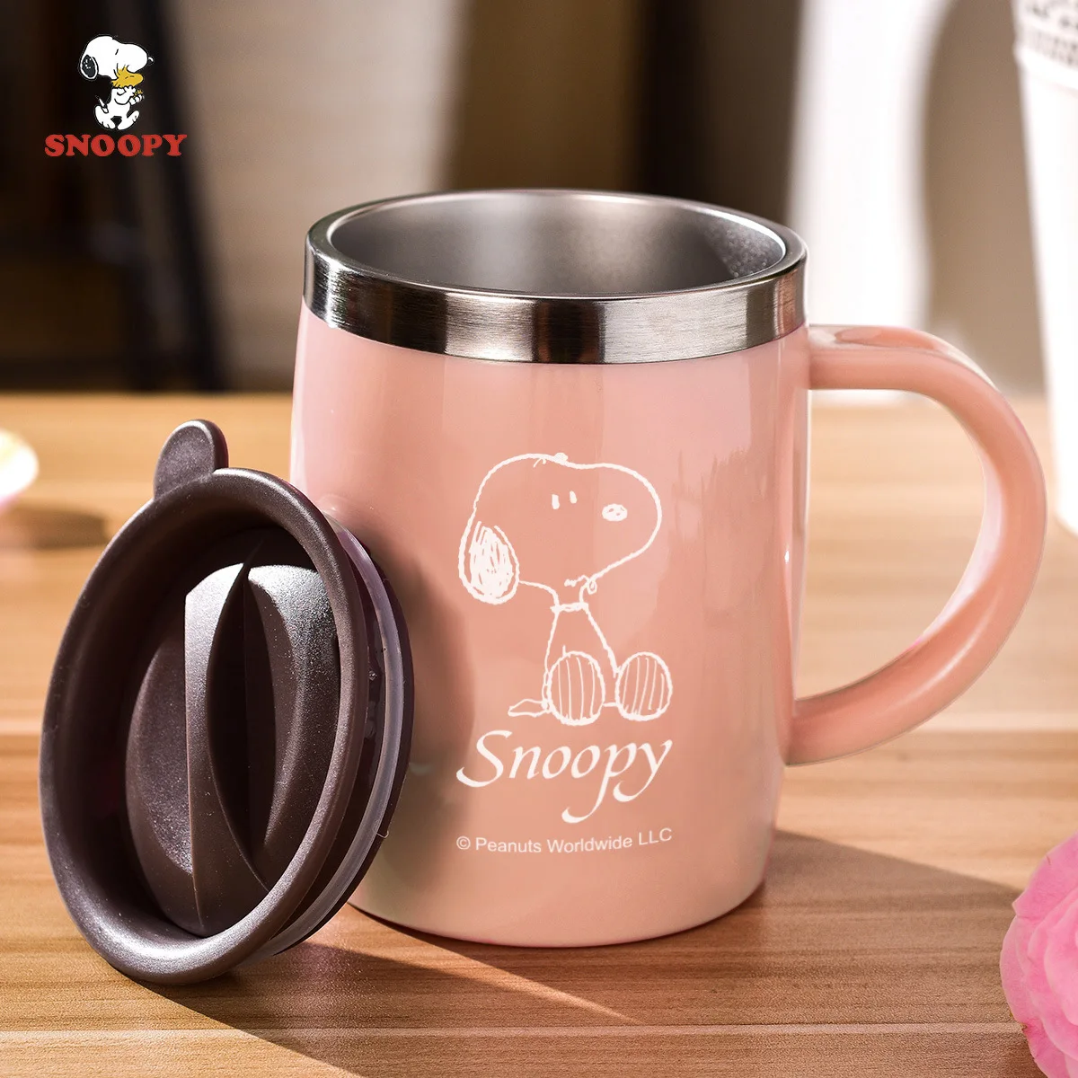 Snoopy Woodstock Charlie Brown Kawaii Insulation Cup Female Belly Cup Water  Cup Children Students Large Capacity Straw Cup - AliExpress