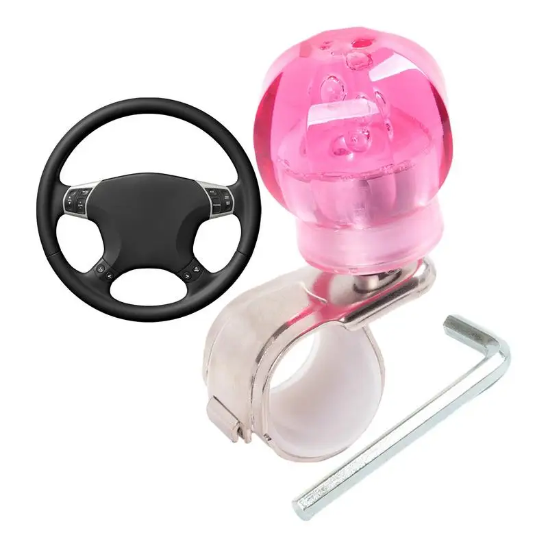 

Steering Wheel Ball Knob Tractor Auto Booster Ball Bearing Knob Driving Helper Steering Wheel Tool For RVs Sedans SUVs And