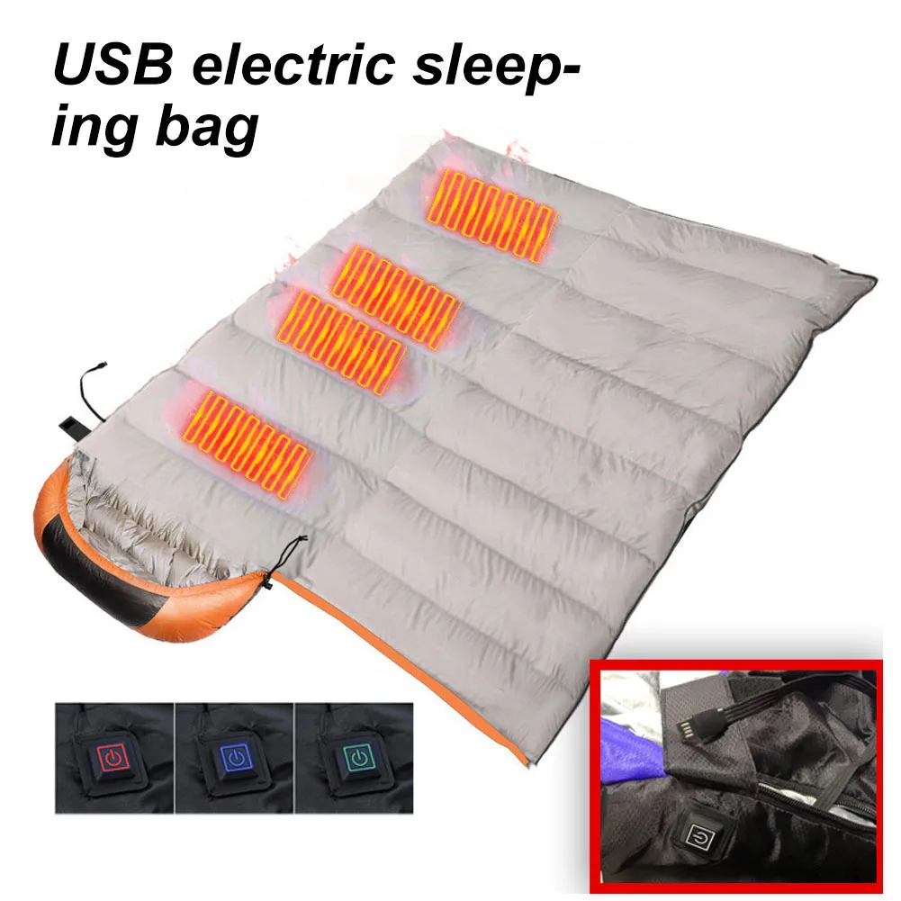 Electric Heating Winter Thermal Sleeping Bag Tear Resistant Cold
