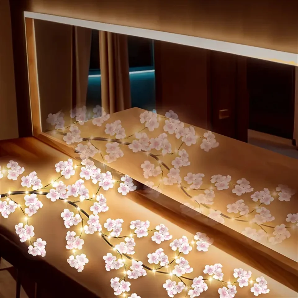 Colorful USB Cherry Blossom LED String Lights