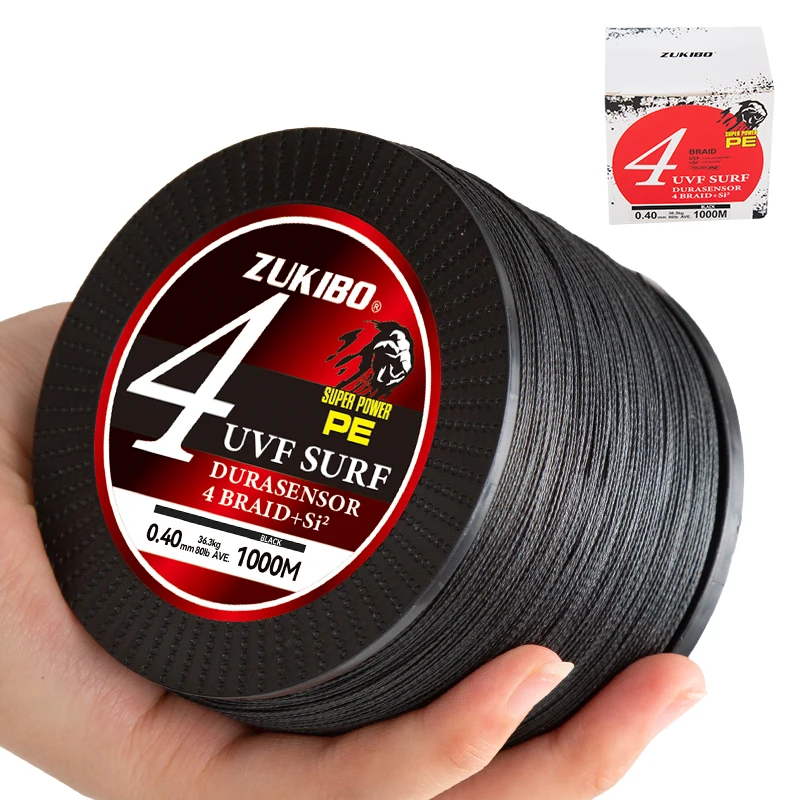 ZUKIBO SUPER POWER 4 Threads 1000M PE Fishing Line Braided 12-100LB Smooth  Multifilament Super Durable Fishing Line Pesca - AliExpress