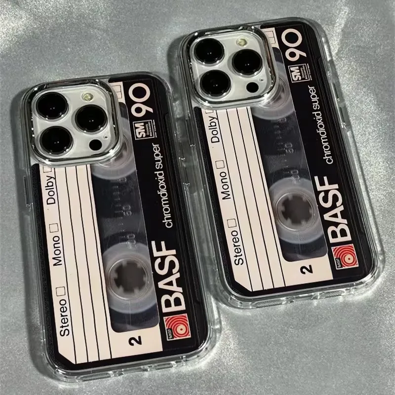 รูปสินค้า เคสโทรศัพท์วินเทจเทปคาสเซ็ต ป้องกันรอยกระแทก