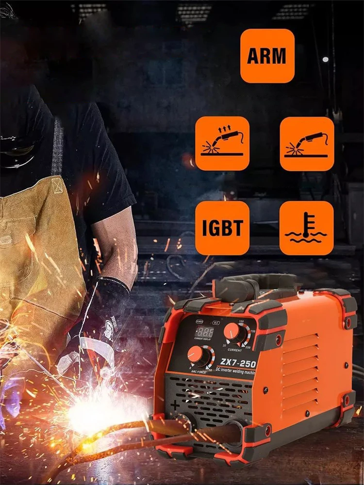 ZX7-250 Welding Machine ARC MMA LIFT TIG MINI IGBT Inverter LED Digital Display Protable Home Welder EU plug/US plug 220V/110V 2
