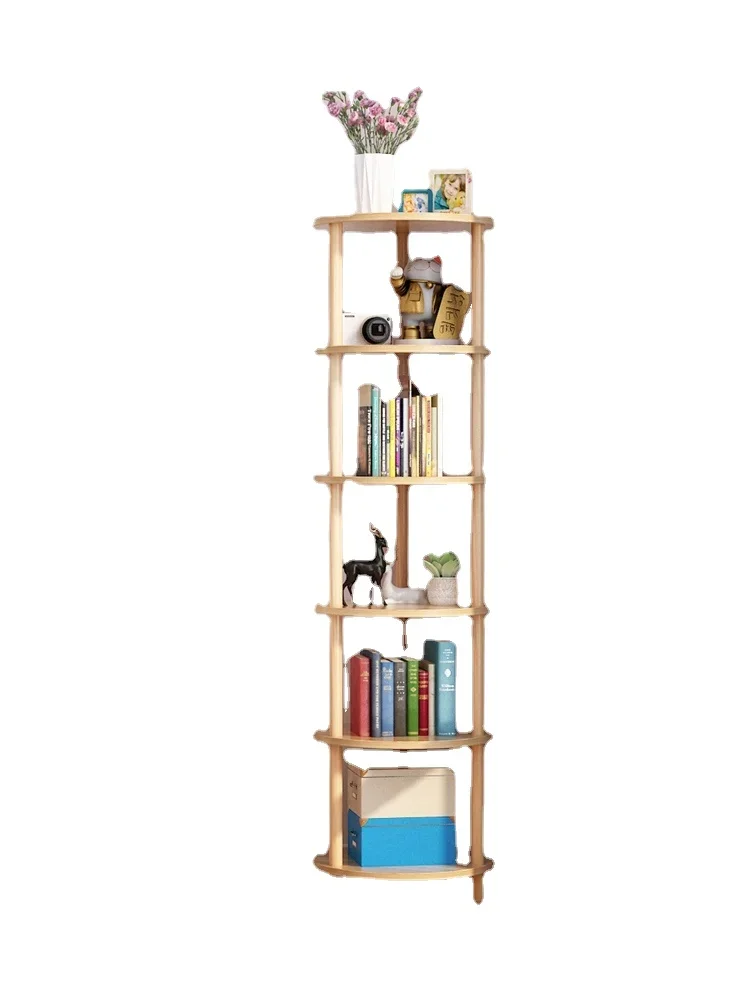 

YY Bedroom Living Room Boycase Wall-Mounted Corner Storage Shelf Wall-Mounted