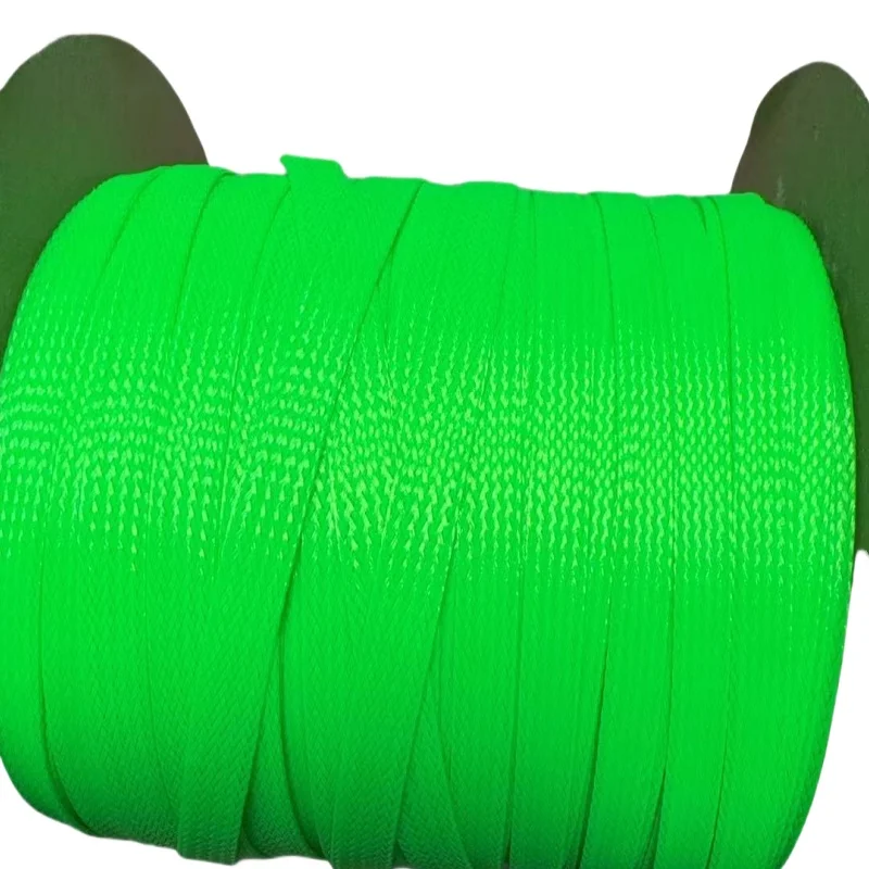 100m Nylon Braided Mesh Tube - Colorful Anti-Wear Protective Netting