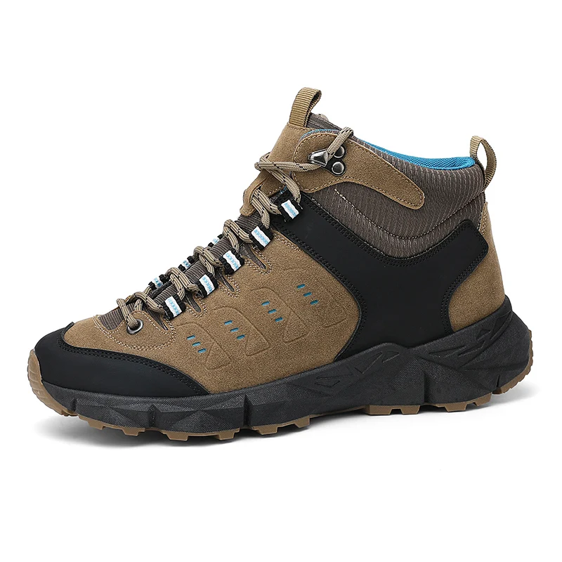 

Men's Waterproof Leather Hiking Work Boots Non-Slip Lightweight Military Combat &Tactical Breathable Non-Slip Desert Boots