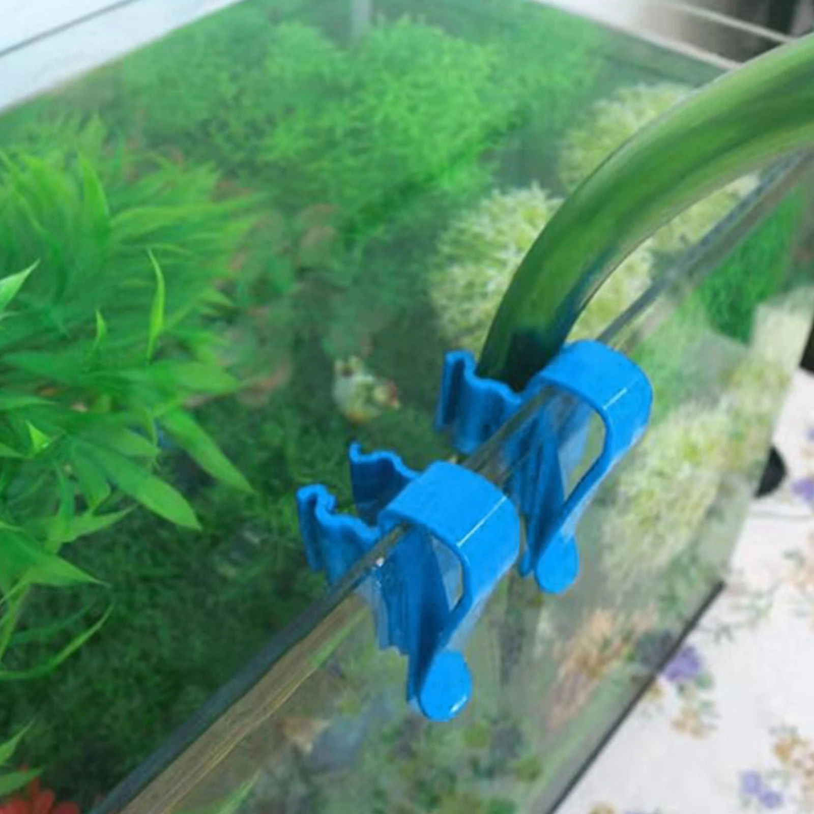 10Pcs Aquarium Water Hose Holder for Water Pipe Diameter 8-16mm/0.3-0.6in Multifunction Clip Fish Tank Change Fixing Rack