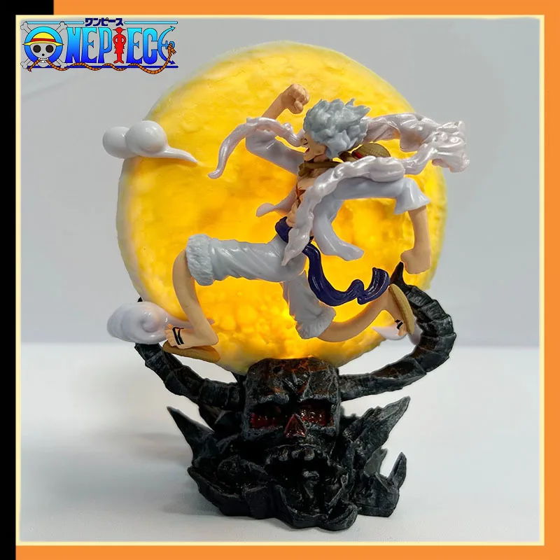 

Anime Figure One Piece 13cm Action Figure Moon Fairy Nika Monkey D Luffy Gear 5 Action Figure Statue Model Collection Toys Gift