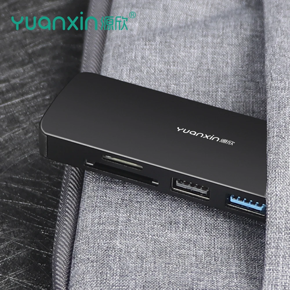 Yuanxin ŷ ̼ CŸ , USB 3.0 HDMI, 4K PD, 60W, 100Mbps SD, TF, RGB  , ƺ ο Ʈ , 6IN1