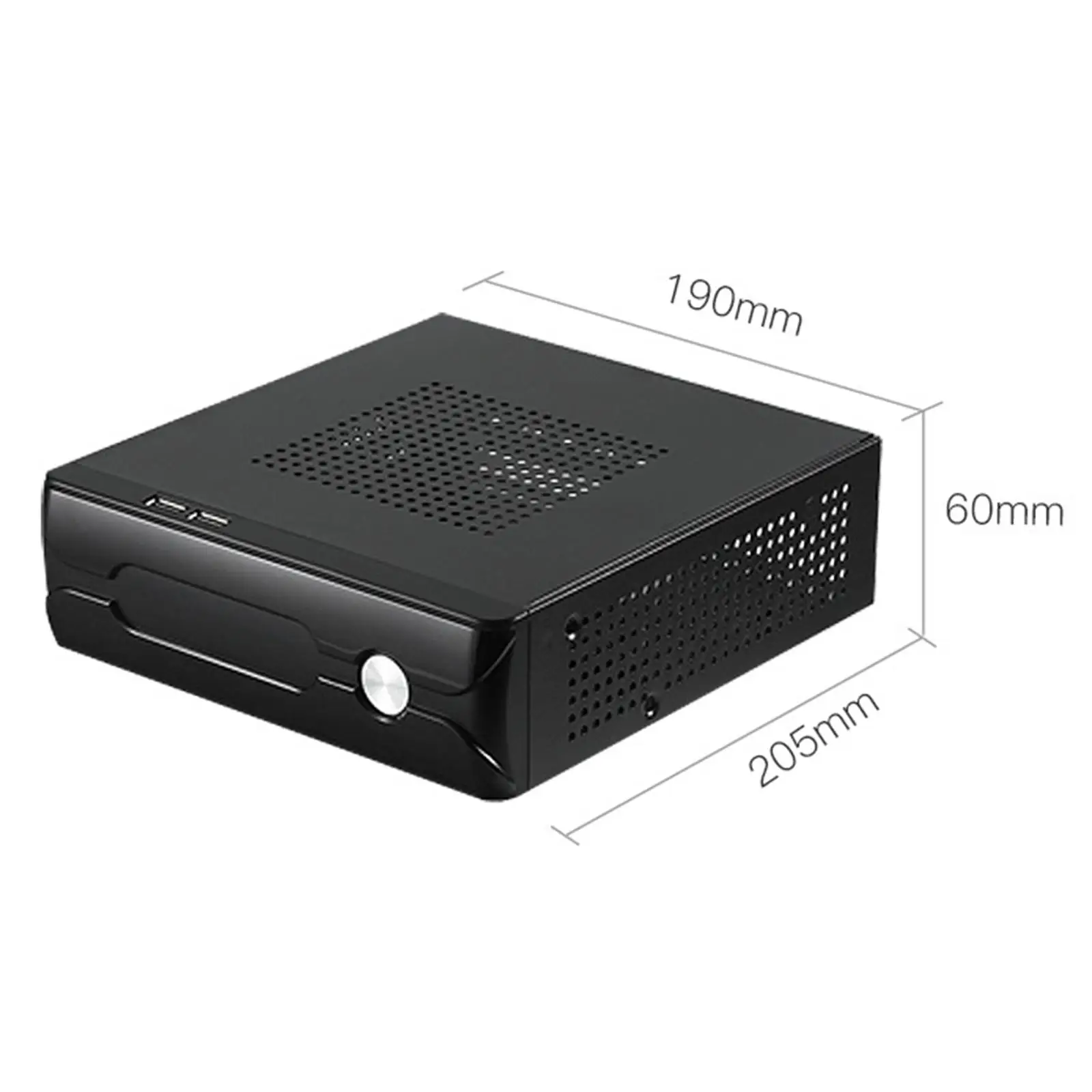 컴퓨터 케이스 수평형 호스트 섀시 금속 게이밍 전원 공급 장치 2.0 USB 컴팩트