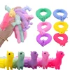 1-12PCS Alpaca Elastic Rope Violin Toy Long Noodles Elastic Toy Children's Stress Relief Toy Autism Toy Sensory Toy Gift Filler 1