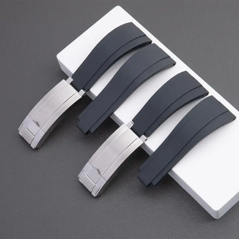 

COE 20mm 21mm Rubber Short Buckle Watchband Fit for Rolex Daytona Submariner Role OYSTERFLEX Yacht Master Small Wrist Silicone