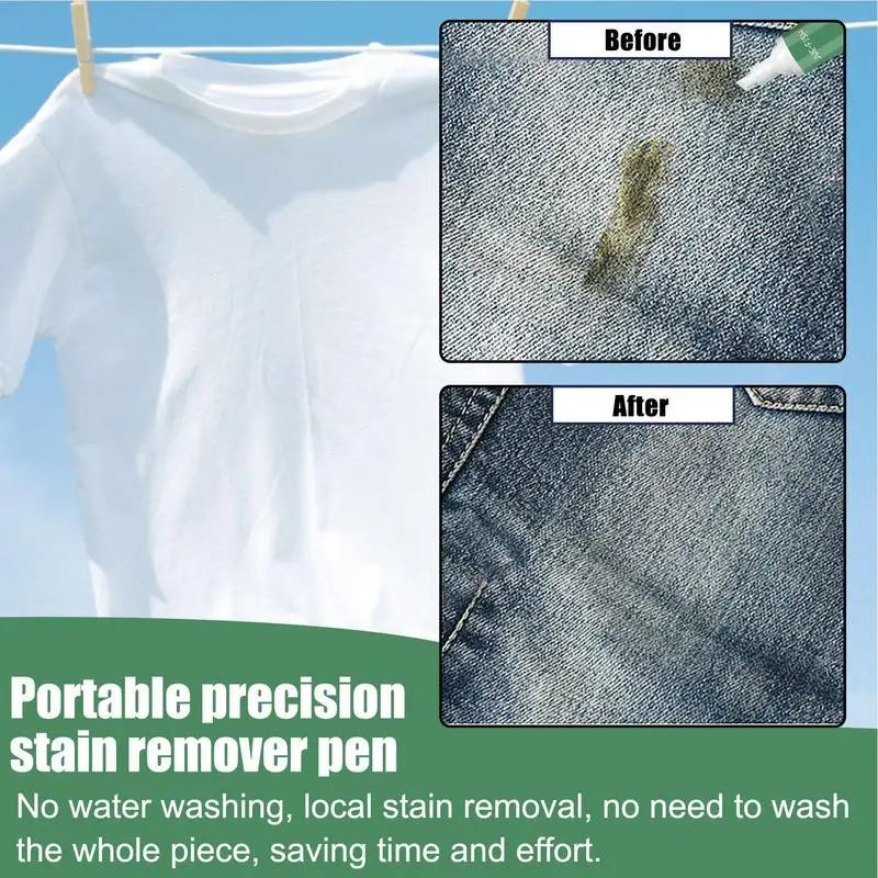 Stain Removing Pen Stain Remover Pen 9g Grease Remover For Clothes Portable Travel Stain Supplies For Quickly Decomposing Food Oil Stains