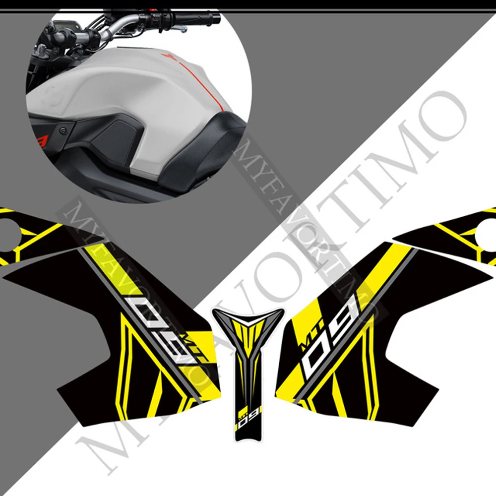 

Stickers Fairing Motorcycle Knee Decal Fender Windshield Tank Pad Protector For Yamaha MT09 MT 09 FZ SP