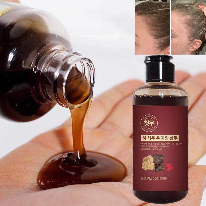 1014flozHerbalPolygonumMultiflorumShampooGreyHairRemoverAnti