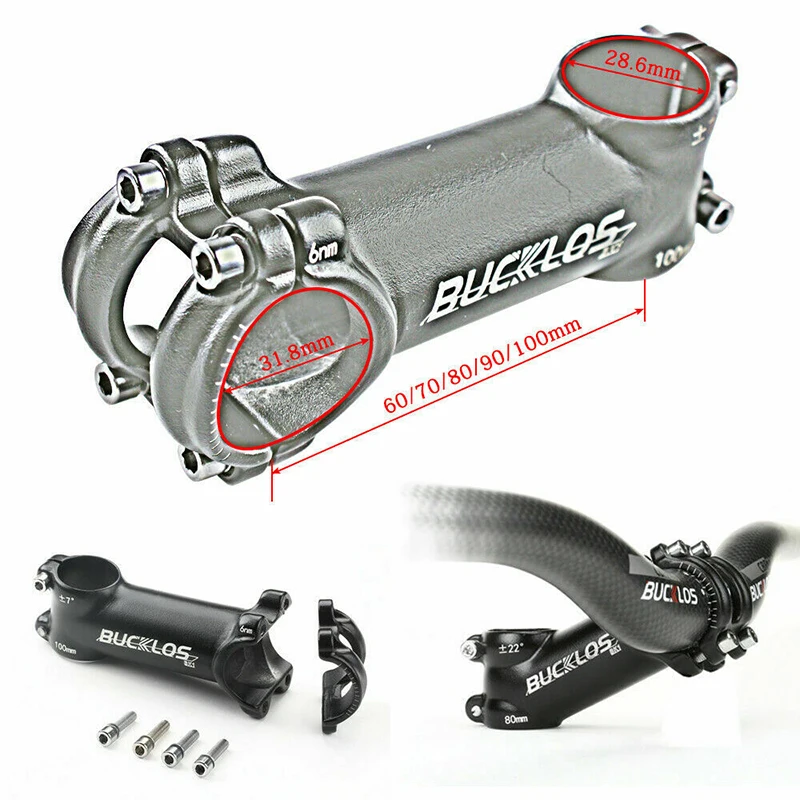 Bucklos 90mm 17 Degree Stem BUCKLOS Aluminum Bicycle Stem 7/17/22