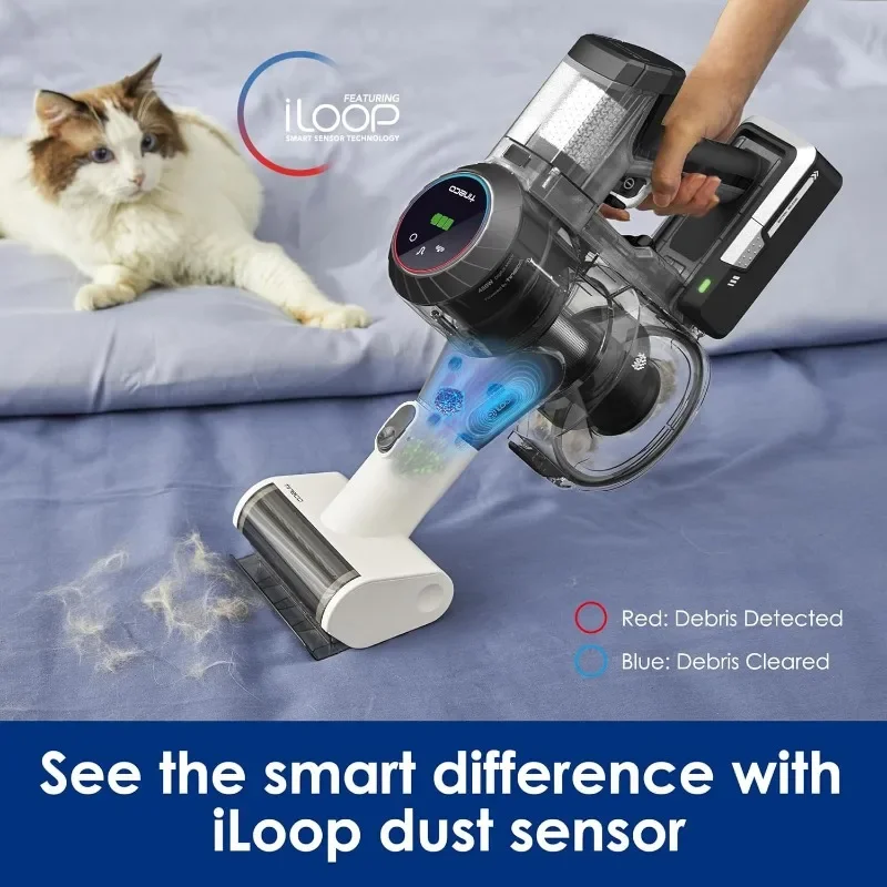 Tineco Pure ONE S11 Cordless Vacuum Cleaner, Smart Stick Handheld Vacuum Strong Suction & Lightweight, Cordless Handheld