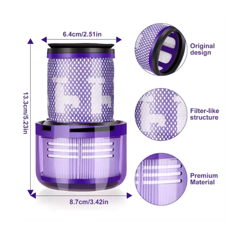 Premium HEPA Filter Replacement for Cordless Vacuum Cleaners