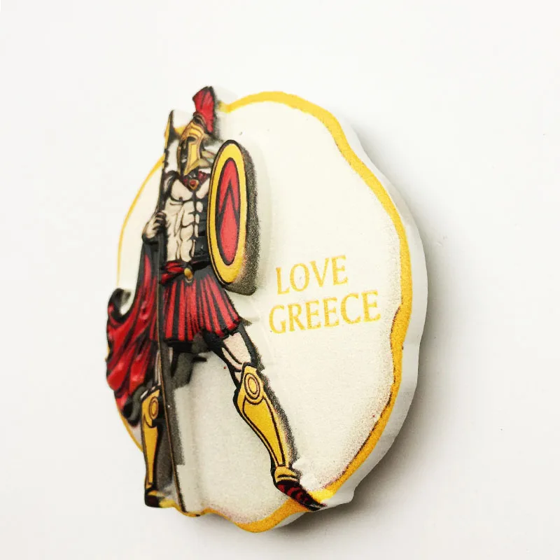 

Fridge Magnet circular soldier shaped handicrafts, creative cultural landscape decoration, message stickers, tourist souvenirs