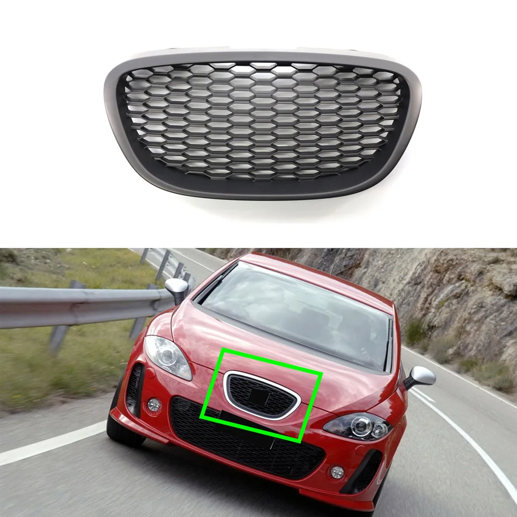 Calandre Avant en Nid d'Abeille pour Siège Valentine MK2 1P 2006-2009,  Grille de Capot de Remplacement Noir Mat, Accessoires Extérieurs de Voiture  - AliExpress