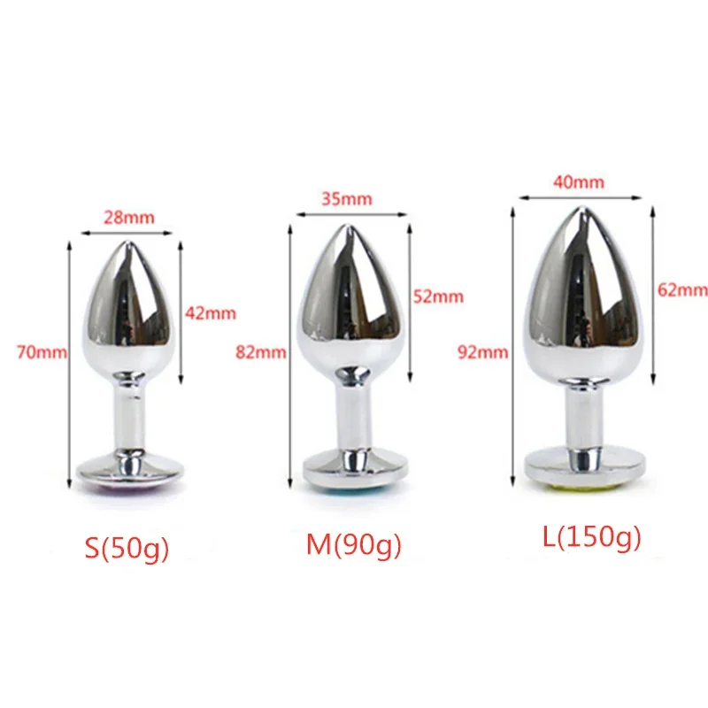 Anal Plug Waterproof Stainless Steel Smooth Touch Sex Toys For Men/Women/gay Butt Dilator