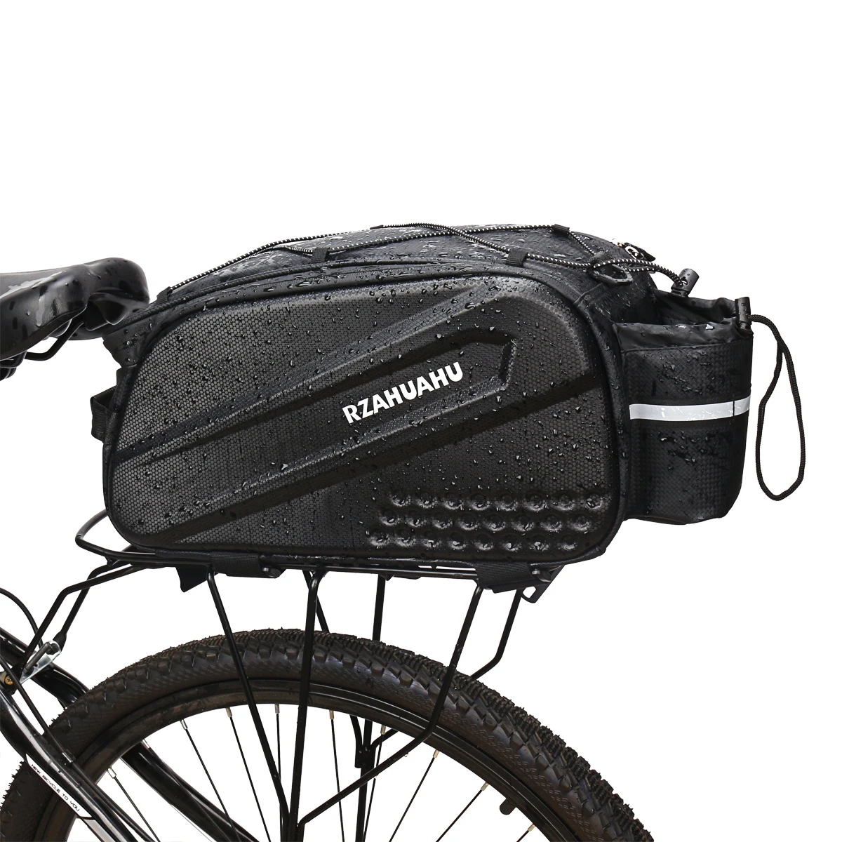 Bicycle driving bag hard shell rear shelf bag mountain bike pack tail ...