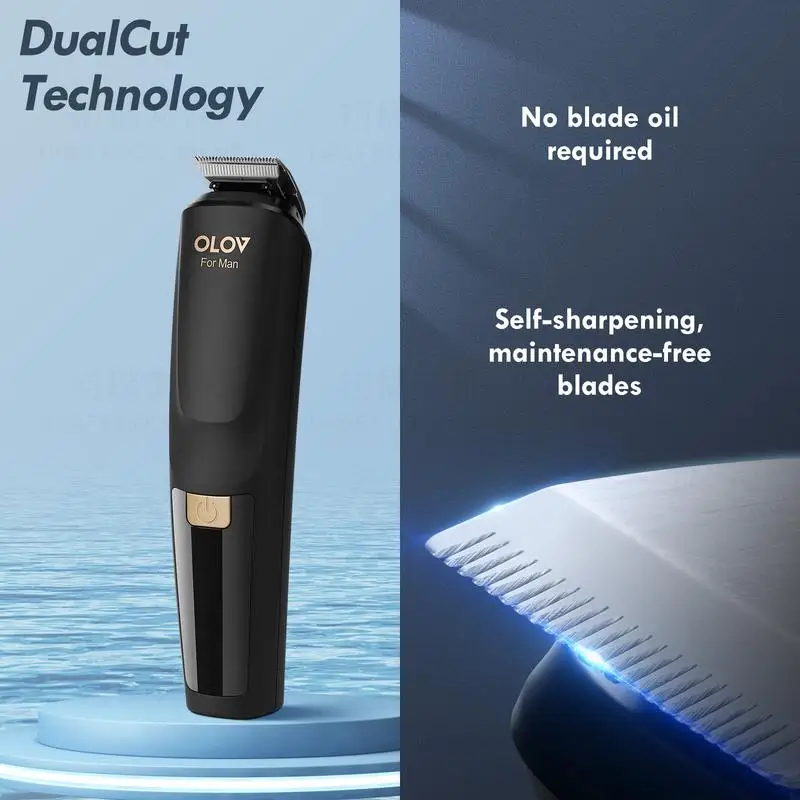 OLOV Beard/Hair Trimmer for Men All-in-One Mens Grooming Kit for Beard, Nose, face, Cordless Hair Clippers Electric Razor