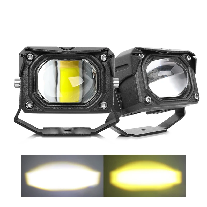 2PCS U9 60W Motocycle Headlight 6000K 3000K LED Light Fog Lamp 12000LM for Moto Scooters ATV Car Truck 12V 24V - AliExpress