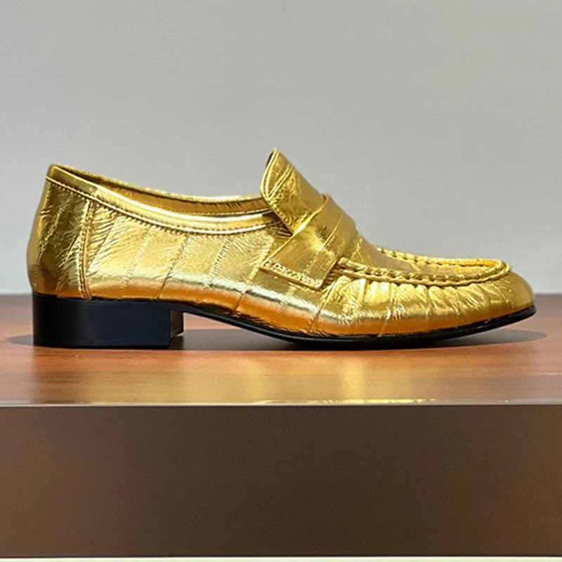 

New Arrivals High-Quality Concise Women's Shoes Genuine Leather Round Toe Pleated Design Soft Comfortable Ladies Shoes Spring