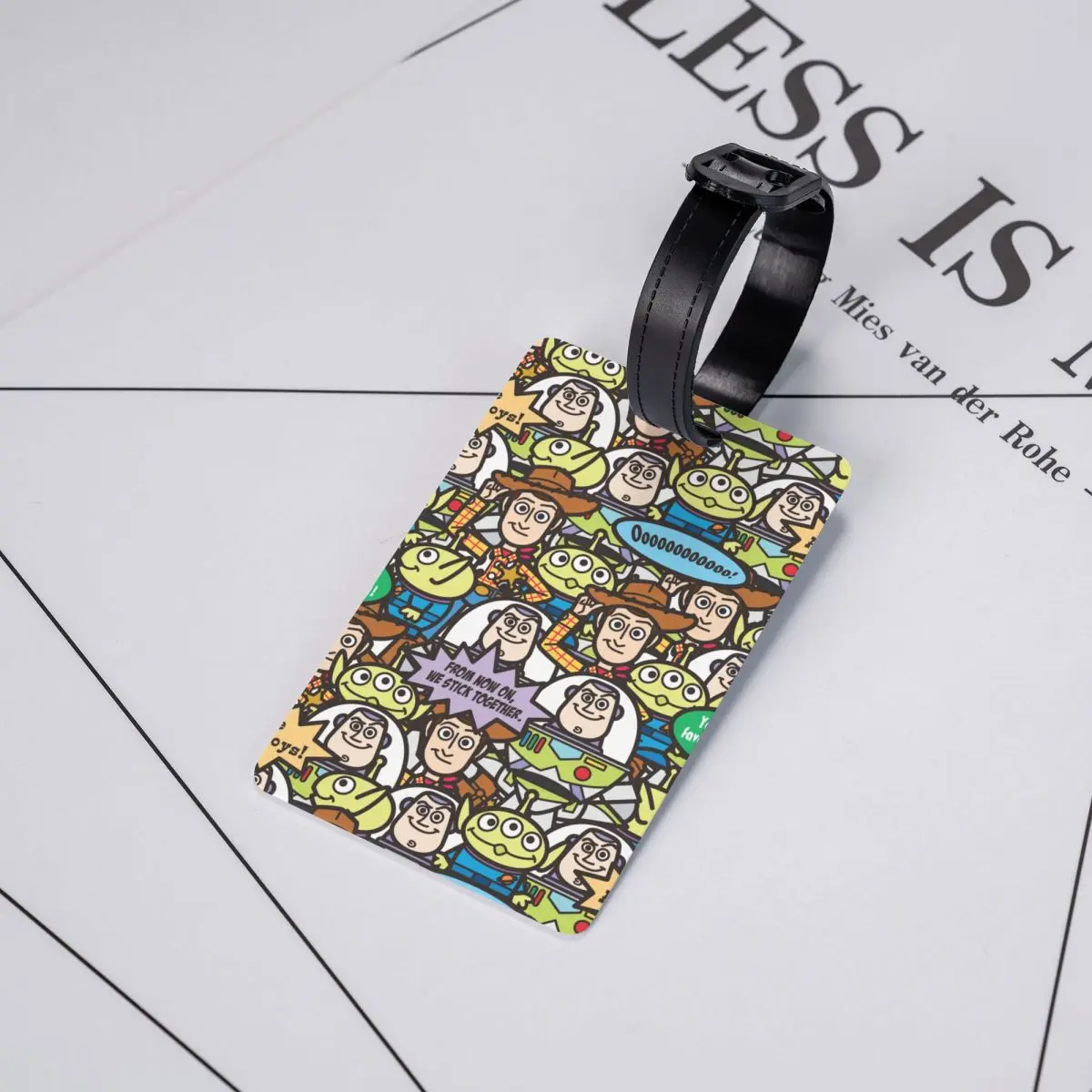 Toy Story Cute Toys Luggage Tag Suitcase Travel Accessories Silica Gel Holder Baggage Boarding Tags Holder Baggage Tag Name ID