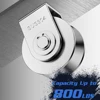 Wheel Pulley 304 Stainless Steel Heavy Duty Track Wheel Rigid Caster Sliding Gate Roller Wheel Detachable Duplex Bearing 6